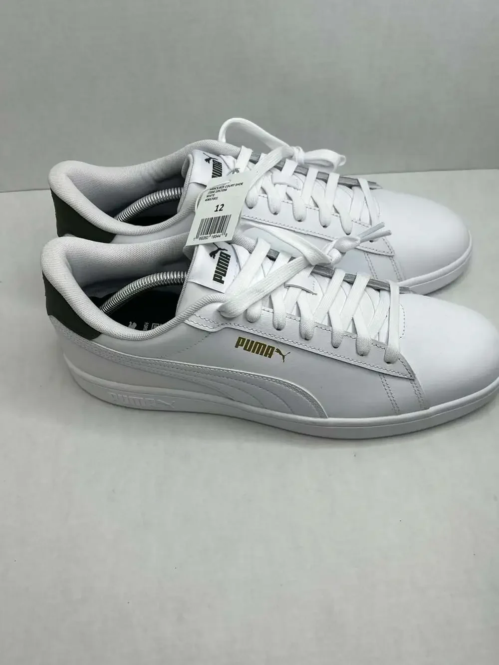 Puma Ace Court Shoe Men's White Green Gold Sneakers Size 12 406570-01